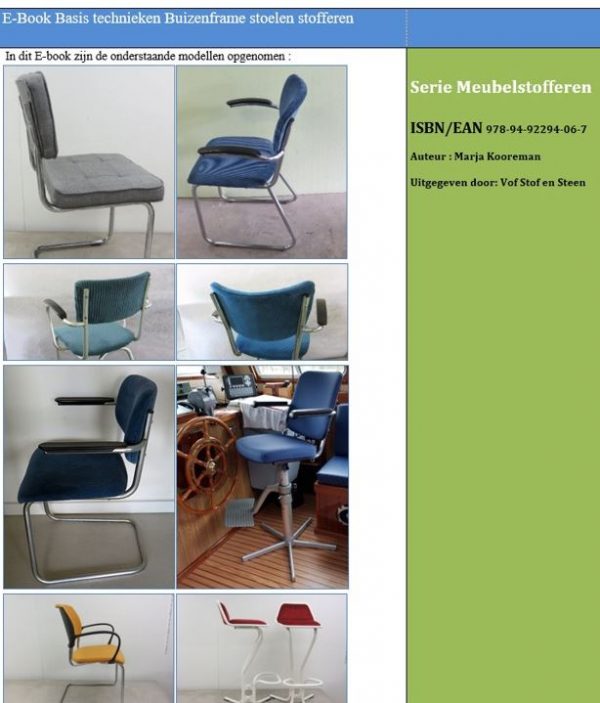 E-book Buizenframe stoelen herstofferen