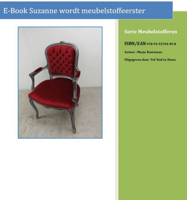 E-book roman Suzanne wordt meubelstoffeerster